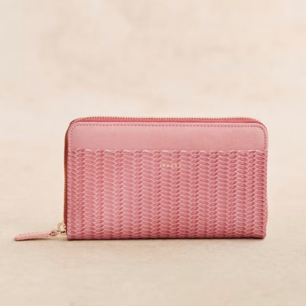 Sezane blush wallet NWT